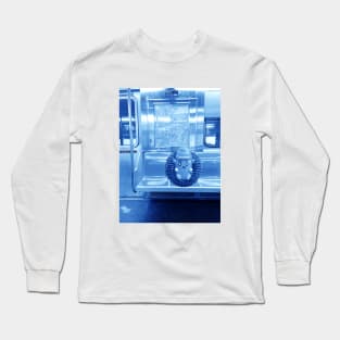 Quilliam on train Blue Long Sleeve T-Shirt